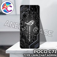 AC35/Case poco C71/ GAMING Motif poco C71/casing poco C71 Silicone poco C71