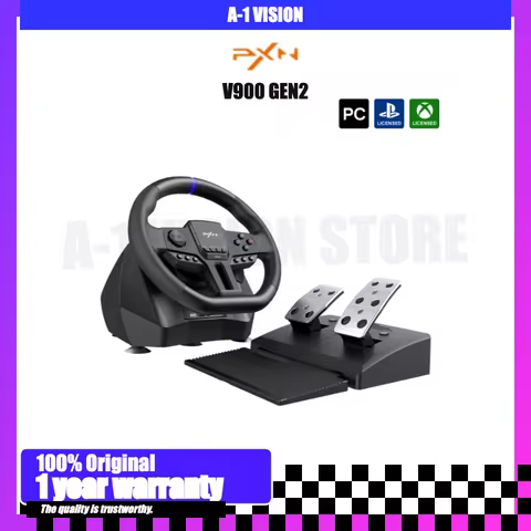 PXN V900 GEN2 Gaming Steering Racing Wheel Driving Simulator 270/900 Rotation For PC ,Switch,PS3 PS4
