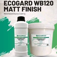 ECOGARD WB120 MATT FINISH (1KG / 5KG SET) NON-TOXIC, STAIN RESISTANT, WATER-BASED EPOXY FLOOR COATING  EPOKSI CAT LANTAI
