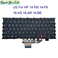 US Backlit Keyboard For HP OmniBook X Flip 14-FK 14Z-FK 14-FM 14Z-FM 16-AS 16-AR 16-BE 2-in-1 Englis