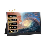 BYONE 16 นิ้ว จอมอนิเตอร์ Portable Monitor 60HZ 144HZ 1080P FHD USB-C HDMI จอภาพภายนอกสำหรับการดูแลด