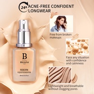 [BPOM]Premiere Beaute Reborn Matte Liquid Foundation Make Up Poreless Natural(Tahan Lama Hingga 24 J