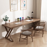 芃诚 台式机电脑桌家用简约小型笔记本电脑桌书桌学习桌一整套桌子书桌实木靠墙窄桌单人电脑桌 松木单桌140*50*75cm