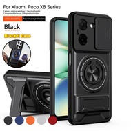 Armor Slide Camera Lens Case For Xiaomi Poco X8 X7 X6 Pro Max PocoX8 ProMax X8Pro 5G Shockproof Phon