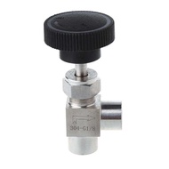 1/2" 1/4" 1/8" BSP Equal Female Thread 304 Stainless Steel Flow Control Shut Off Needle Valve