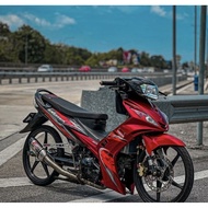 COVERSET LC V1 EXCITER HITAM MERAH CUSTOM