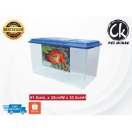 Guppy Plastic Fish Aquarium / Fish Tank 2FT 600MM 58L