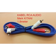 2-lane stereo RCA cable - high quality KITANI ORIGINAL - 1.8M 180cm