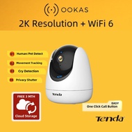 Tenda 4MP/3MP 2K+ WiFi 6 Auto Patrol 360 Ai Smart Wireless WiFi CCTV Cloud Camera CP3 PRO / CP7