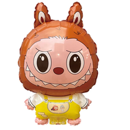 SHUAIAN Balon Foil Bando Karakter Boneka Labubu / Balon Karakter Labubu Ukuran Jumbo Besar Large / B