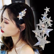 Set Star Hair Clip Five Pointed Star Sweet Cool Clip Clip Versatile Women Bangs H9z8