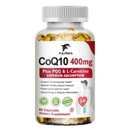 Fulimiks CoQ10 Capsules (Ubiquinone) 400mg with PQQ Antioxidant Support for Brain Heart & Energy Hea