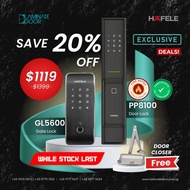 Clearance Sale - Hafele PP8100 Fire-rated Digital Door Lock &amp; GL5600 Digital Gate Lock bundle