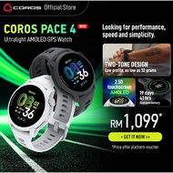 COROS PACE 4 Ultralight AMOLED Display Smartwatch GPS Tracker Running Gym Jam Sukan Fitness Racing S