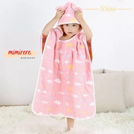 BABY Bathrobe TOWEL HOODIE TOWEL BABY | 6-Layer Hooded Gauze Robe
