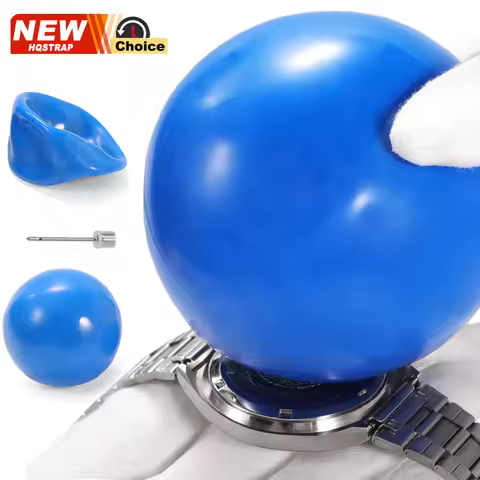 1pc Blue Ball Type Friction Sticky Watch Back Cover Opener Watch Friction Ball Rubber Watch Repair T