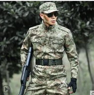 ชุดเครื่องแบบสู้รบยุทธวิธี4XL เดินป่ากลางแจ้งเดินป่าตกปลาชุดล่าสัตว์ชุดลายทหารชุดจั๊มสูทแบบกางเกงเสื