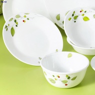 ✼☇Corelle Coordinates Green Breeze Tableware Round Dinnerware Set of 10-Piece Dishwasher Oven Safe