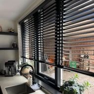 50mm PS Timber Blinds | Custom Made Window Blinds | Waterproof Wood Venetian Blind | Tirai Kayu