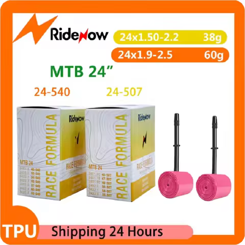 RideNow TPU Bike Inner Tube Tire MTB Bike Camera 24 inch 507/540 24x1.5 1.75 1.9 2.0 2.1 2.2 2.3 2.4