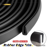 EUCALYTUSSG Door Edge Strip, Black U Shape Edge Trim Strip,  Rubber Edge Protector Car