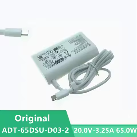 Original ADT-65DSU-D03-2 AC Adapter 20V 3.25A 65W TYPE-C USB-C Charger For LG Laptop Power Supply