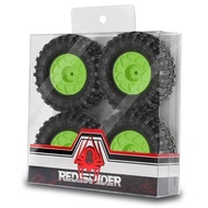 4PCS 57MM 1/8 Beadlock Wheels and Tires Extended Wheel Spacers 7mm Hex for TRXS TRX-4M HB CR18P R268