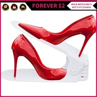 (FOREVER $2) Shoe Rack Organizer Holder Anti Slip Shoe Storage Organiser Holder Heights Adjustable S