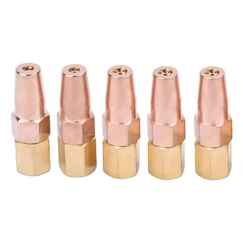 5PCS Propane Gas Welding Nozzle H01-6 Oxygen Gas Contact Tips Suit For Heat Treating Metal Bending 0