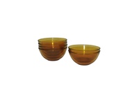 5 INCH AMBER GLASS BOWL ( 1 SET 6PCS )