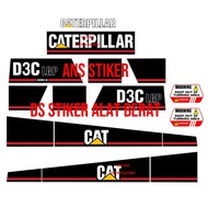 Dozer CATERPILLAR D3C LGP Series 3 Sticker Heavy equipment Sticker