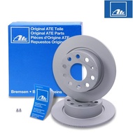 ATE 2pc Rear Brake Rotors for Audi A3/Skoda Octavia  (5Q0615601F)