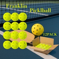 Franklin Sports X-26 Indoor Pickleball - USA Pickleball (USAPA) Approved Tournament Balls - 12 Pack 