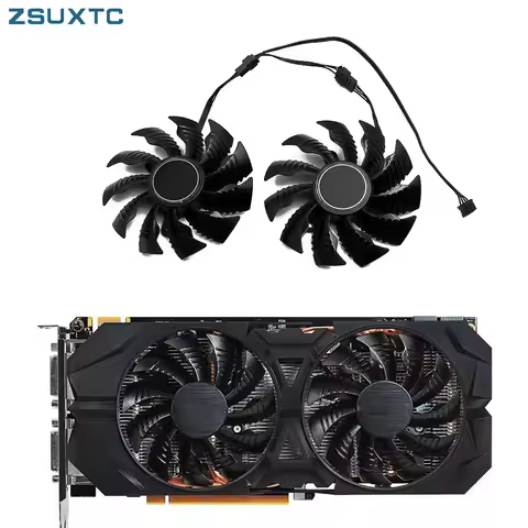 PLA09215S12H T129215SU GTX960 Cooler Fan For Gigabyte GeForce GTX 960 950 R9 390 380 Graphics Video 