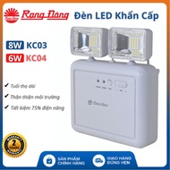 Đèn LED Chiếu Sáng Khẩn Cấp Rạng Đông 8W KC03 / 6W KC04 Ánh Sáng Trắng - Bảo hành 24 tháng  - đèn bá