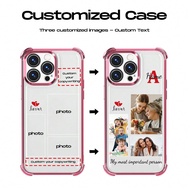 1pc Customized Clear Silicone Lens Protection Phone Case, Compatible With IPhone 16 Pro Max/16 Pro/1