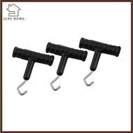 YELGIRL 10 Pcs Fishing Knot Puller, T Shape Handle Stainless Steel Fishing Baiting Rig Tool, Durable