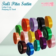 Ribbon satin / RibbonTALI satin ColoredPOLOS Roll 22 Yards Width 2 cm