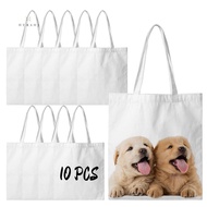 Sublimation Tote Bags Blanks 15 X 13 Inch Polyester Canvas Tote for DIY Crafting Heat Transfer Bag f
