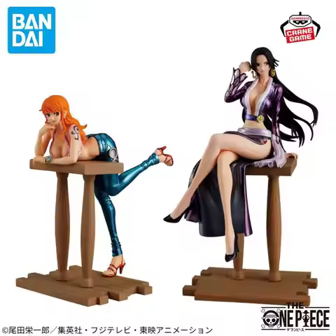 Bandai Original Banpresto ONE PIECE Nami Boa Hancock Action Figures Anime Figuras Cartoon Models Sta