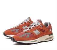 New Balance 991v2 U991vo2 orange 橙