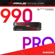 Samsung 990 PRO Series w/ Heatsink PCIe® 4.0 NVMe Gen4 SSD Compatible with PS5 - 1TB / 2TB / 4TB