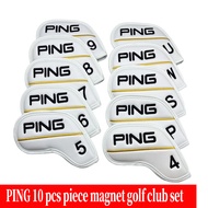 PING 10pcs Magnet Golf Iron Head Cover 4 5 6 7 8 9 P S U W Iron Head Golf Cover Universal  Accessori