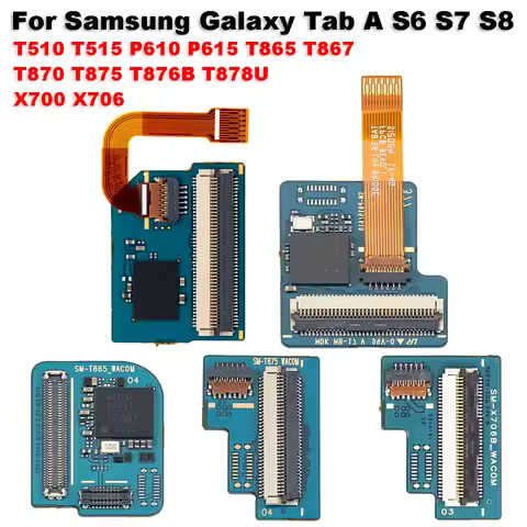 LCD Display Touch Screen Connector Board Flex Cable For Samsung Galaxy Tab A S6 S7 S8 SM T510 T515 P
