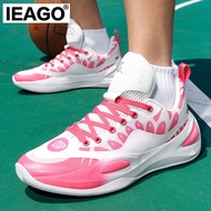 IEAGO AR 2 Men Spike Basketball Shoes Cushion Volleyball Badminton Triple Black Sneakers