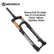 Meroca Fork Air 27.5 Inch Boost TA Rebound Taper Fork MTB Bicycle Fork Suspension