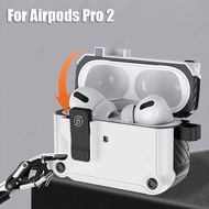 Lock Switch Case For Airpods 3 Pro 2 1 Cover For Apple AirPods Pro 2 Pro2 3rd 2nd Gen Anti-fall Case For Airpods3 Pro 2 Case AirPods Case Carbon fibre Case