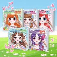 Book - Princess makeup book (Peel-stick and coloring book) (MEGA)