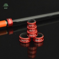[EKP] 1pcs Aluminum Alloy Fishing Rod Anti-skid Stop Ring Pole Sleeve Metal Rod Clip O-shaped Ring F