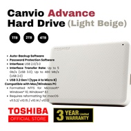 Toshiba Canvio Advance V10 External Hard Drive USB 3.2 With Password Protection Auto Backup Storage